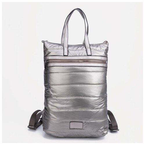 фото Рюкзак-сумка, отдел на молнии, наружный карман, цвет коричневый нет бренда