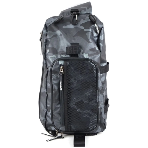 фото Сумка-рюкзак рыболовная "yaman" sling shoulder bag, 44х24х17 см, для города, охоты и рыбалки, цв. серый камуфляж