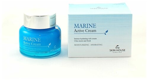 Крем для лица с керамидами Marine Active Cream, The Skin House 50 мл