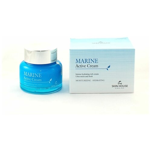 Крем для лица с керамидами Marine Active Cream, The Skin House 50 мл