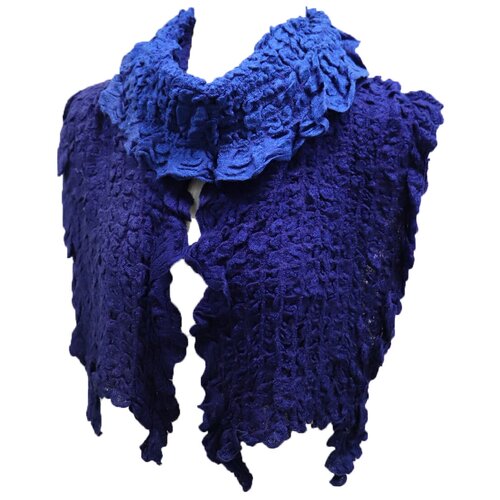 Шарф Crystel Eden,140х25 см, синий шарф crystel eden 180х35 см синий