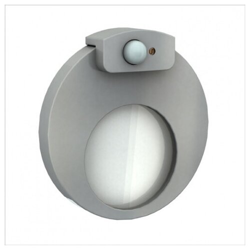 Zamel Светильник MUNA Алюминий/Хол. бел. в монт. коробку, 230V AC с датчиком движения (арт. 02-222-11)