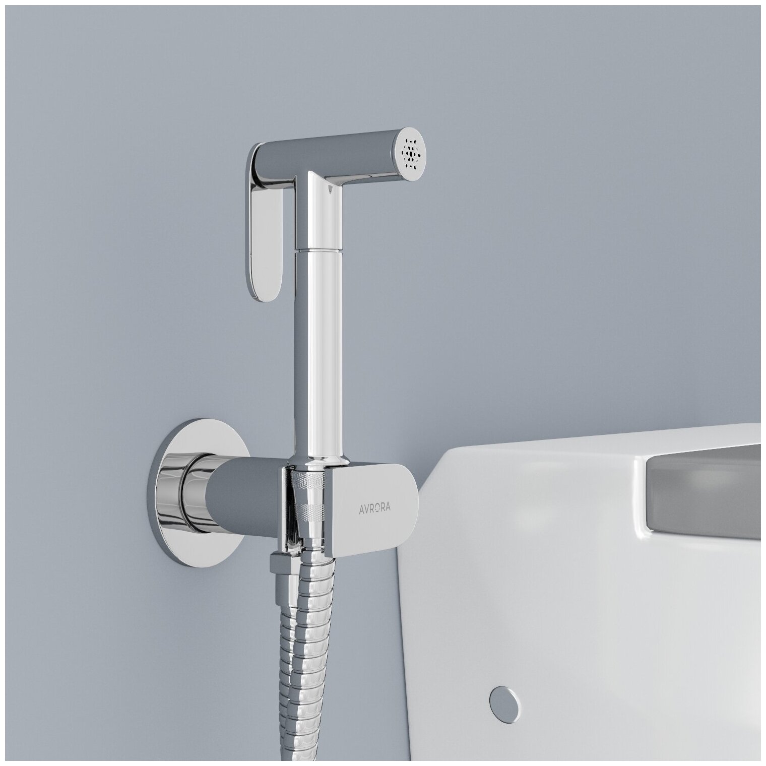 Гигиенический душ со смесителем Avrora Soft с прогрессивным картриджем - фотография № 2
