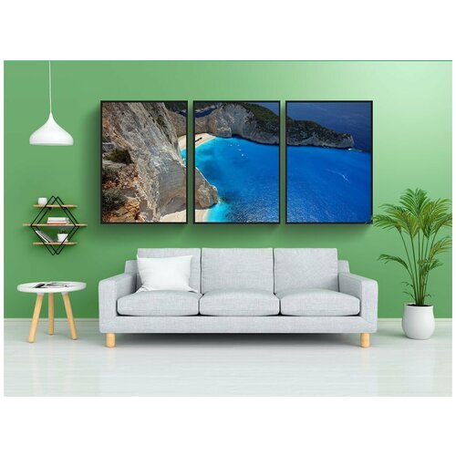 фото Набор модулных постеров для интерьера "закинтос, греция, праздник" 60x90 см. в тубусе, без рамки lotsprints