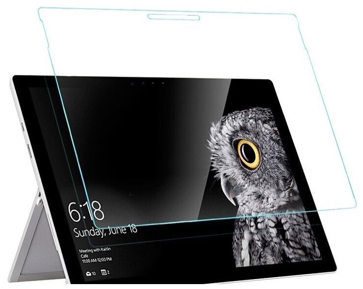Защитное противоударное стекло MyPads для планшета Microsoft Surface Pro 7/ Surface 7+ Plus (2021) с олеофобным покрытием