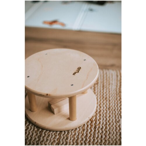 Табуретка Луна для детей, диаметр 27 см высота 16 см, устойчивая, 4 ножки- крепления