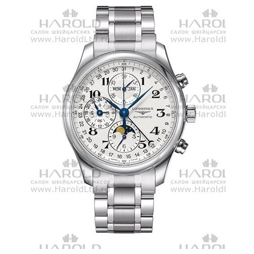 фото Наручные часы longines, серебряный