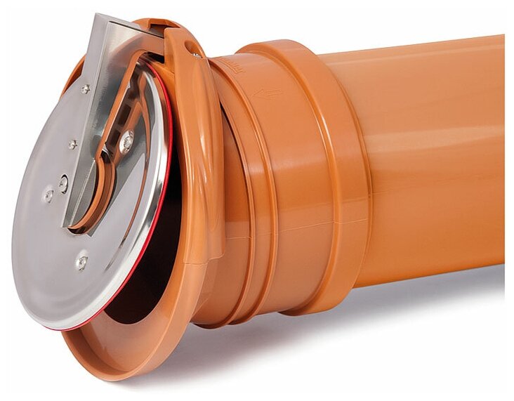 Клапан обратный канализационный диаметр 110 ZBK горизонтальный выпускной Karmat ZBK110