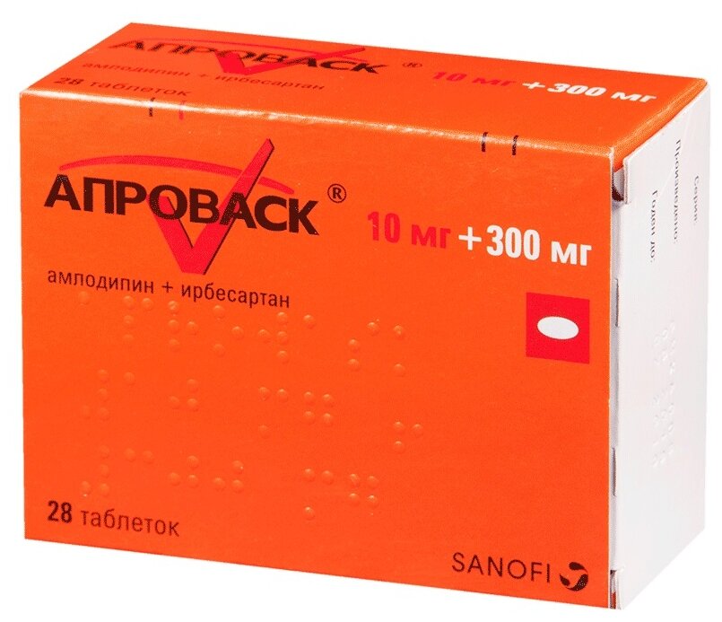 Апроваск таблетки покрыт.плен.об. 10 мг+300 мг 28 шт