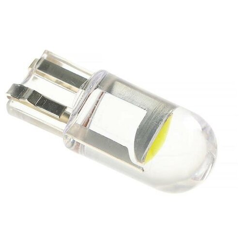 Автолампа светодиодная Т10 W5W, 12 В, 1 SMD, LED, свет белый