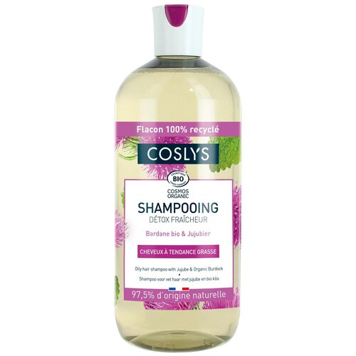 Купить Coslys шампунь для жирных волос с органическими экстрактами лопуха и овса, 500 мл