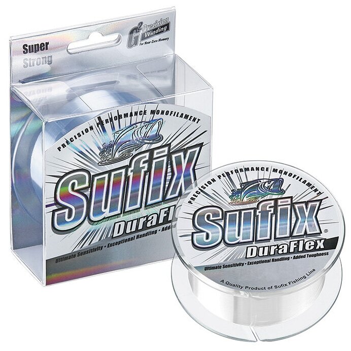 Sufix, Монолеска Duraflex Clear, 100м, 0.33мм