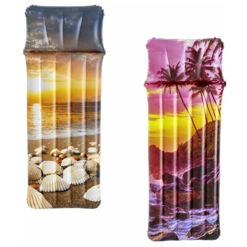 фото Bestway надувной матрас для плавания 183х71см "морской закат", до 90кг, 2 вида