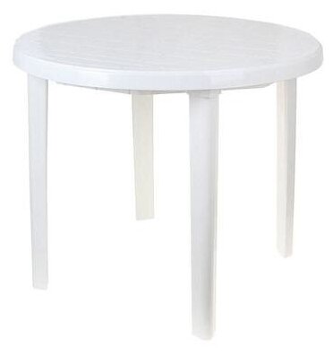Стол круглый, размер 90 х 90 х 75 см, цвет белый 1350933 .