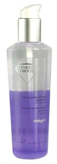 Жидкость для снятия водостойкого макияжа двухфазная Henriette Faroche Integral