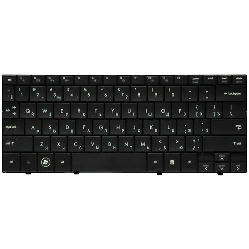 Клавиатура для ноутбука HP Mini 1000 700 1100 Series Плоский Enter Черная без рамки PN 496688-001 103000₽