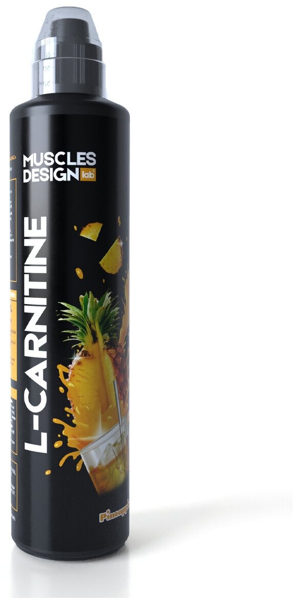 Muscles Design Lab L-Carnitine 500 мл (ананасовый лимонад)