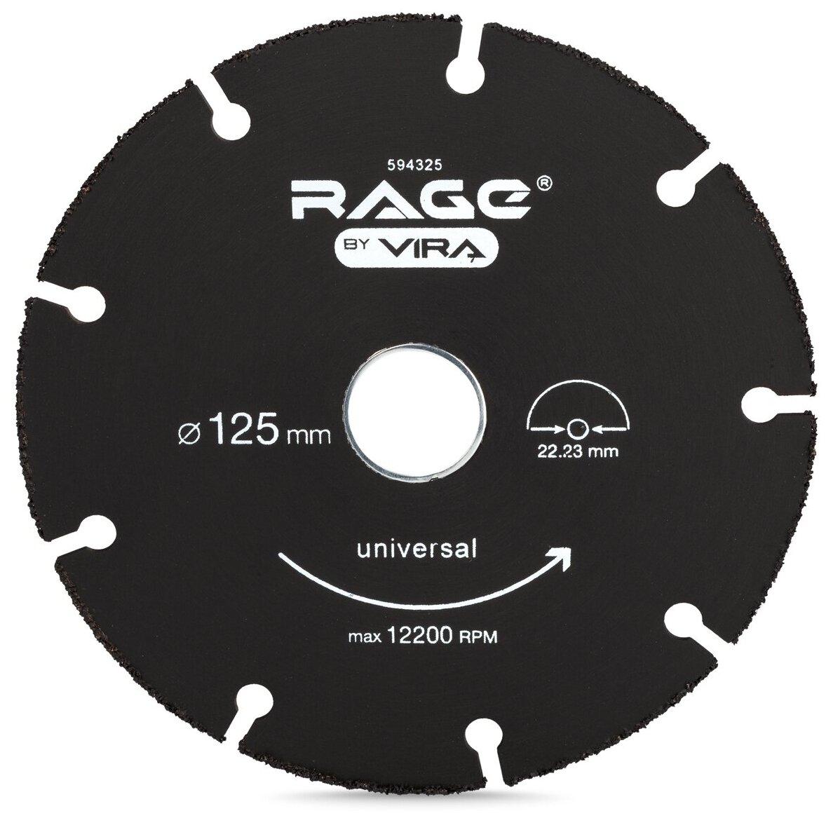 Диск отрезной VIRA RAGE Universal 594325, 125 мм, 1 шт.