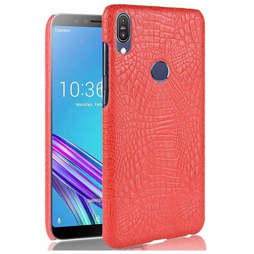 Чехол-накладка MyPads на Samsung Galaxy Note 9 тонкий задний бампер на пластиковой основе с отделкой под кожу крокодила красный