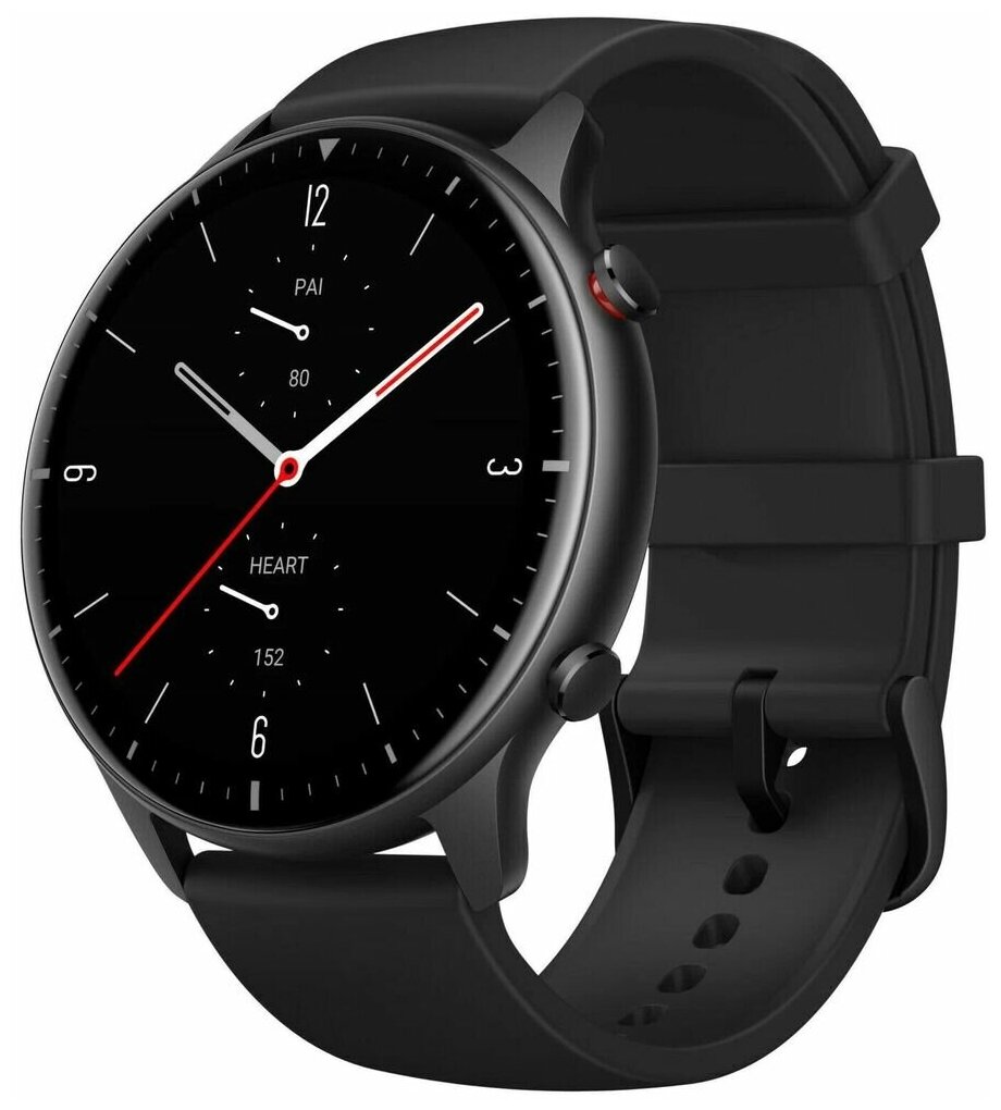 Умные часы Amazfit GTR 2 Sport с Микрофоном и Динамиком, 47mm, черный - CN Version c Русским Языком