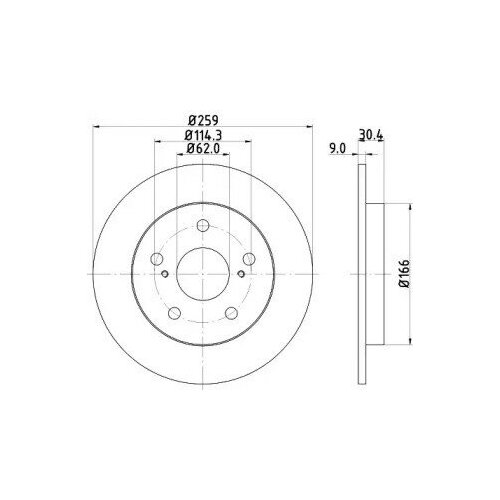 фото Диск тормозной | зад | nd1008k nisshinbo