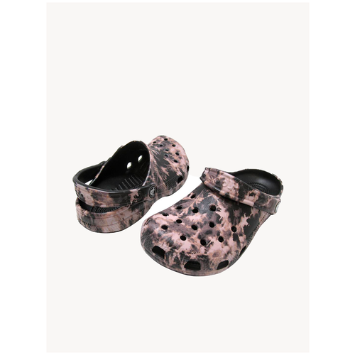 Сандалии Crocs Classic Bleach Dye Clog чёрный , Размер 37-38 EU