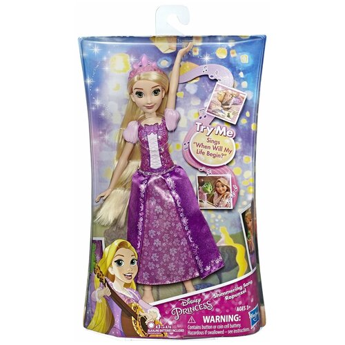 кукла hasbro disney princess делюкс рапунцель с дополнительным платьем 20 см e2068 Кукла Disney Princess Hasbro Рапунцель поющая E3149EU4