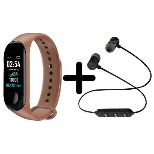 Умные часы BandRate Smart BRSM333PLBBR-SET1 с беспроводными наушниками мониторингом сна тонометром 213000₽