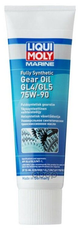 LiquiMoly 75W90 Marine Fully Synthetic Gear Oil (0,25L)_синт. транс.масло! для вод.техники\GL-4/GL-5 25037