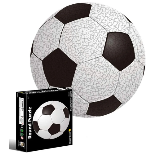 фото Большой круглый пазл / футбольный мяч / 1000 деталей без бренда