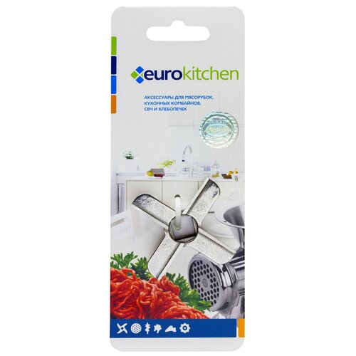 euro kitchen kng 06 нож для мясорубки Нож для мясорубки/кухонного комбайна с мясорубкой, 1 шт, сталь, бренд: EUROKITCHEN, арт. KNG-06