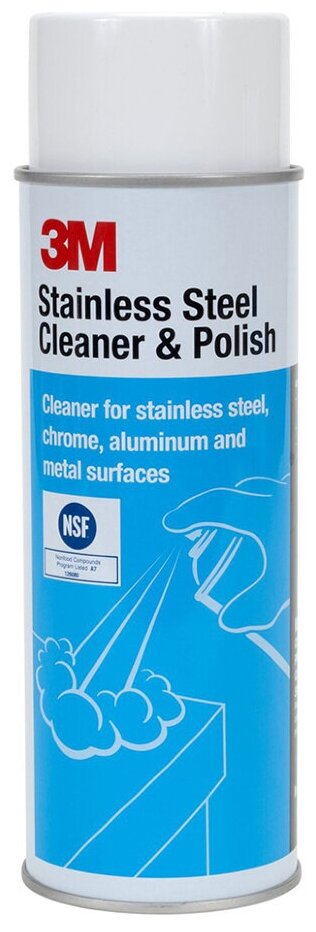 Аэрозольное чистящее средство для нержавеющей стали 3M Stainless Steel Cleaner & Polish