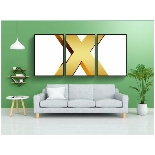 фото Набор модулных постеров для интерьера "письма, abc, подготовка" 60x90 см. в тубусе, без рамки lotsprints