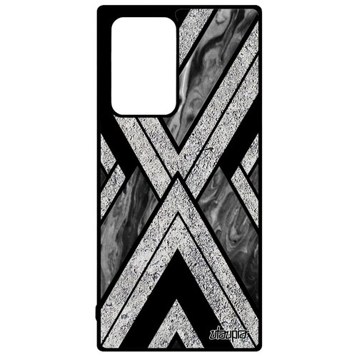 фото Красивый чехол на мобильный // galaxy note 20 ultra // "икс-орнамент" дизайн треугольник, utaupia, серый