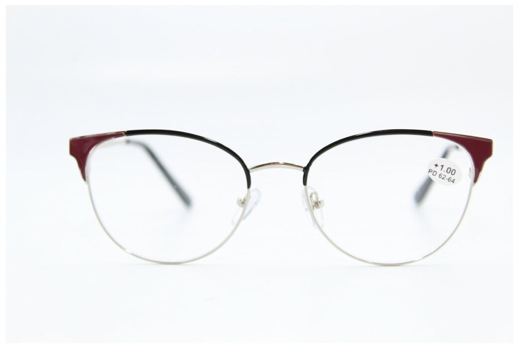 Готовые очки для зрения с флекс дужками (серебристые)