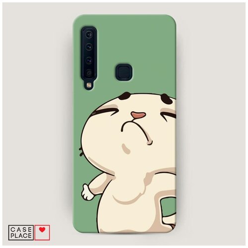 фото Чехол пластиковый samsung galaxy a9 2018 котик на коленях case place