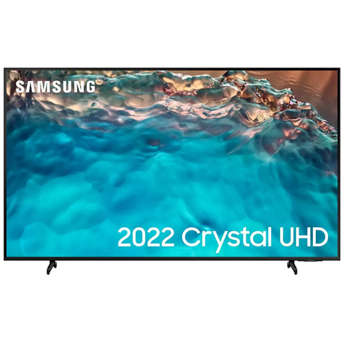 50 Телевизор Samsung UE50BU8000U 2022 IPS, черный телевизор 55 lg 55uq91009ld серый 3840x2160 60 гц smart tv wi fi 3 х hdmi 2 х usb rj 45 bluetooth