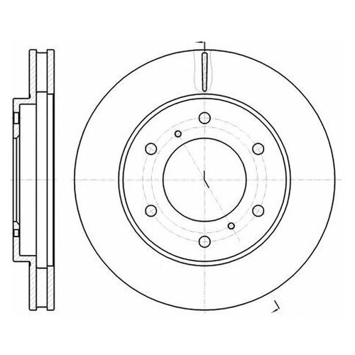 фото Тормозной диск remsa 61118.10 для mitsubishi l 200, pajero sport i, ii