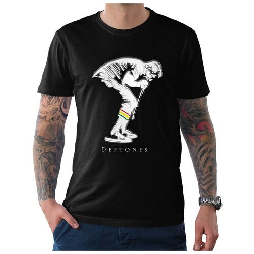 Футболка Dream Shirts Deftones - Чино Морено Мужская черная 2XL черный  