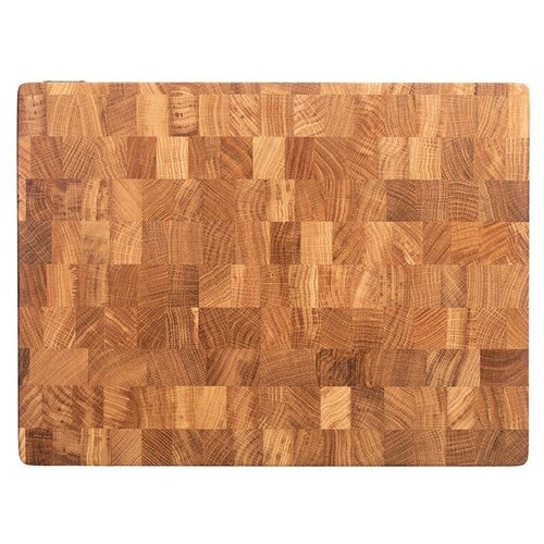 Доска разделочная деревянная торцевая, из натурального дуба