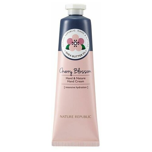 NATURE REPUBLIC Крем для рук с ароматом цветущей вишни Hand&Nature Cherry Blossom Hand Cream, 30 мл