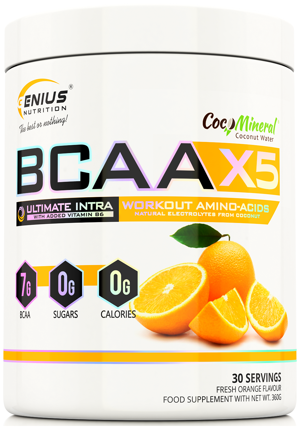 Genius Nutrition BCAA-X5 360 гр., апельсин