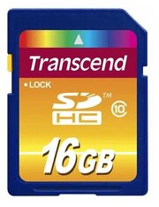 Карта памяти Transcend SDHC Ultimate 600X Class 10 UHS-I (85/40MB/s) 16GB