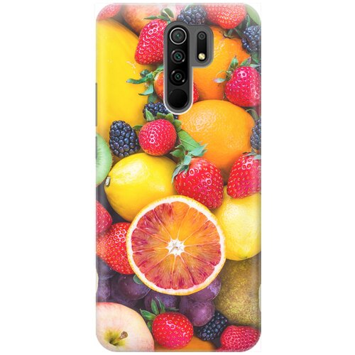 фото Re:pa накладка transparent для xiaomi redmi 9 с принтом "сочные фрукты"