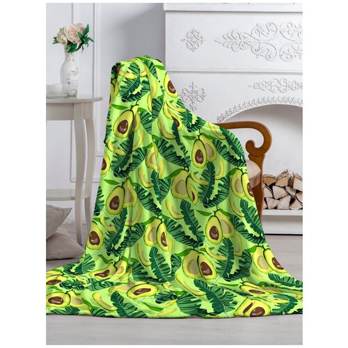 фото Плед 1,5 спальный pavline "авокадо" р. 150*200, фисташковый/зеленый павлина