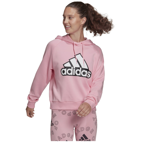 фото Худи adidas essentials outlined logo, силуэт свободный, размер l int, розовый