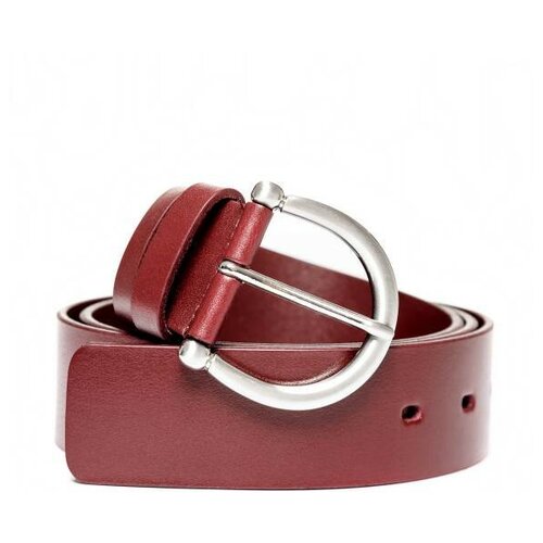 фото Женский кожаный ремень lakestone gloster burgundy 105334/bg