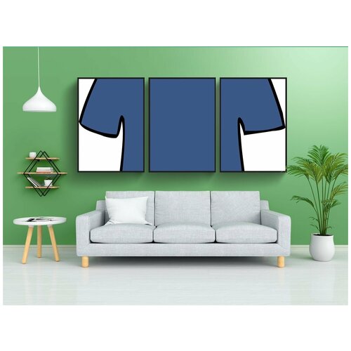 фото Набор модулных постеров для интерьера "футболка, рубашка, одежда" 60x90 см. в тубусе, без рамки lotsprints