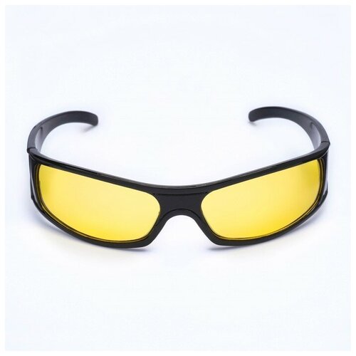 фото Очки солнцезащитные водительские, линза желтая, дужки черные 14х4х4 см мастер к.