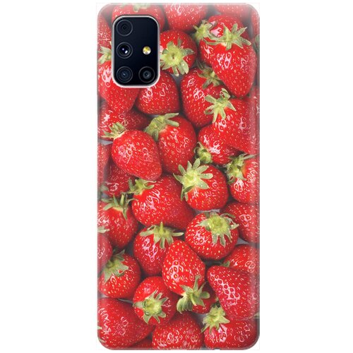 фото Re:pa накладка transparent для samsung galaxy m31s с принтом "клубника"